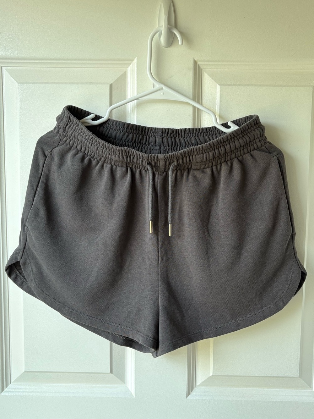 H&M Women's Drawstring Athletic Shorts - Dark Gray